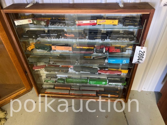 CABINET OF LIONEL TRAINS **NO SHIPPING AVAILABLE**