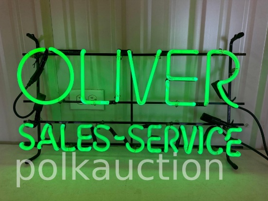 OLIVER NEON SIGN  **NO SHIPPING AVAILABLE**