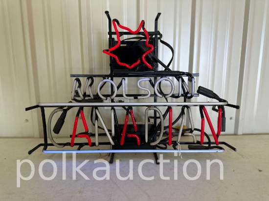 MOLSON CANADIAN NEON SIGN  **NO SHIPPING AVAILABLE**