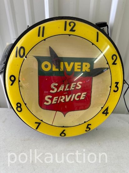 OLIVER NEON CLOCK ORIGINAL  **NO SHIPPING AVAILABLE**