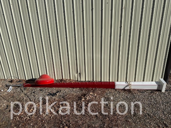 VINTAGE LIGHT POLE w/ HOOD **NO SHIPPING AVAILABLE**