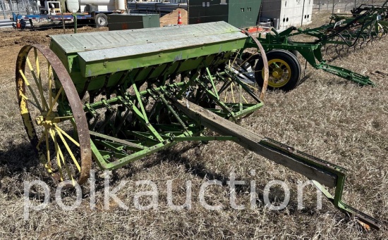 VANBRUNT GRAIN DRILL w/ SEEDER  **NO SHIPPING AVAILABLE**