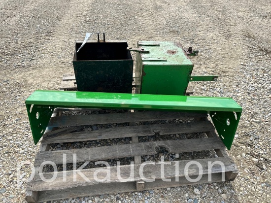 5588-JOHN DEERE L&G WEIGHT BOXES & SWEEPER COVER