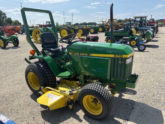 7438-JOHN DEERE 670 COMPACT TRACTOR (SN# M00670A150166