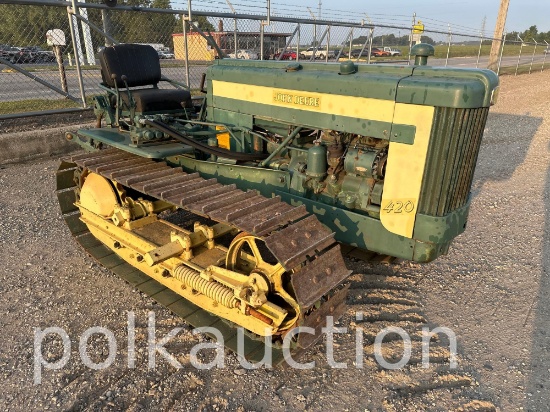 7636-JOHN DEERE 420 CRAWLER (SN# 132163)