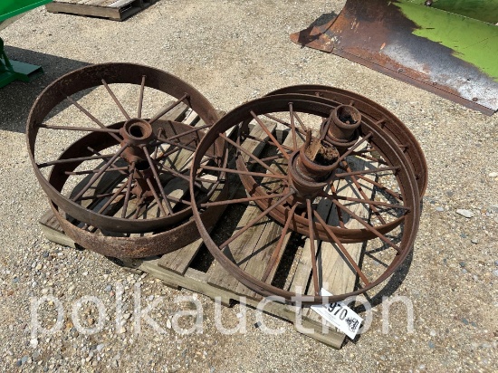 2970-(4) STEEL WHEELS 27'' & 31''