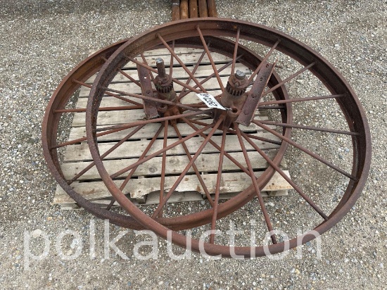 2972-(2) STEEL WHEELS 45''