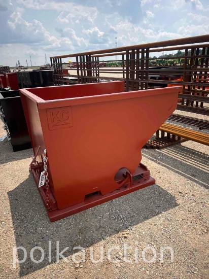 5404-2 CUBIC YARD SELF DUMPING HOPPER W/ FORK POCKETS