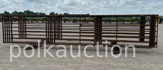 5502-5-CATTLE PANELS (24'W x 66"T) w/ 8' GATE