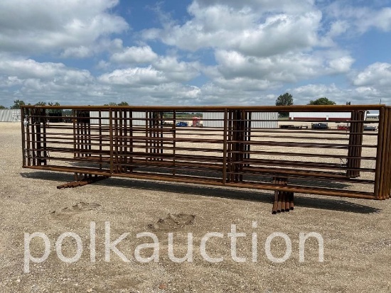 5503-5-CATTLE PANELS (24'W x 66"T) w/ 8' GATE
