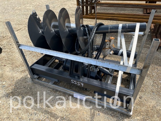 5559-NEW JCT AUGER ATTACHMENT w/ 12" & 18" BITS
