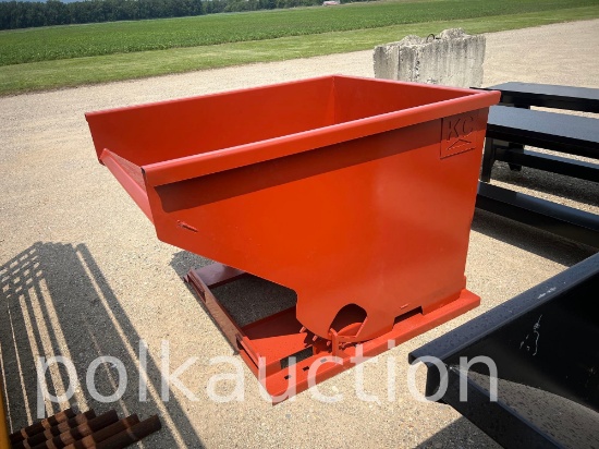 5604-2 CUBIC YARD SELF DUMPING HOPPER W/ FORK POCKETS