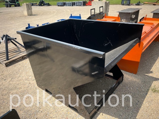 5650-2 CUBIC YARD SKID STEER HOPPER W/FORK POCKETS