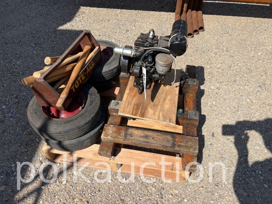 6579-BRIGGS MOTOR AND ENGINE SKID