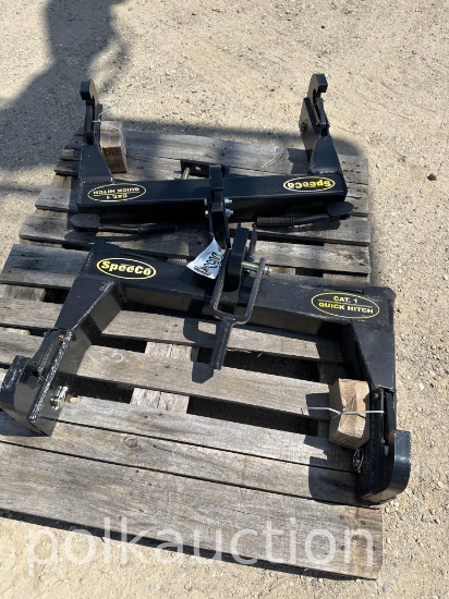 6853-(2) SPEECO CAT 1 QUICK HITCH