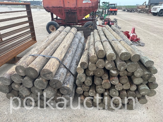6930-1-BUNDLE OF (24) 7"X8' POSTS AND 1-BUNDLE OF (60) 4"X 7 1/2' POSTS