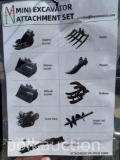 5820-(9) MINI EXCAVATOR ATTACHMENTS
