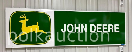 JOHN DEERE SIGN - 36" x 10'  **PICK UP ONLY, NO SHIPPING AVAILABLE**