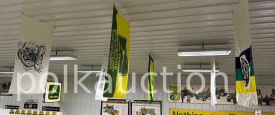 (3) JOHN DEERE BANNERS