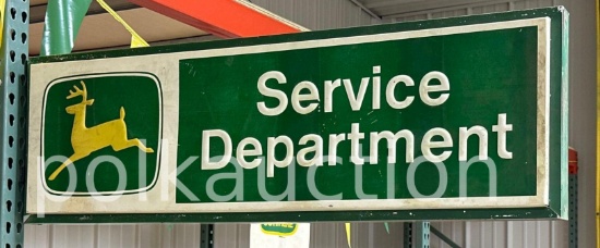 JOHN DEERE SIGN - 15.75" x 50"  **PICK UP ONLY, NO SHIPPING AVAILABLE**