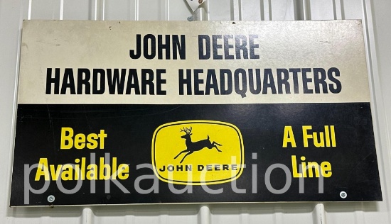 JOHN DEERE SIGN - 21" x 38"