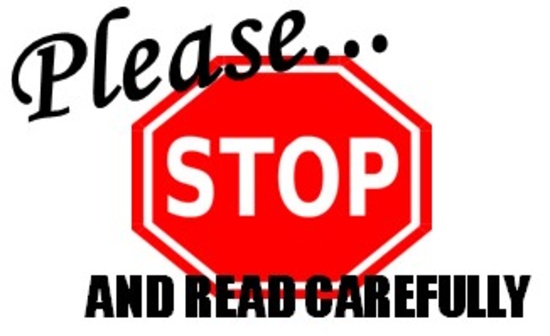 ATTENTION : PLEASE READ