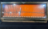1454-REMINGTON ANTIQUE COUNTERTOP KNIFE DISPLAY **NO SHIPPING AVAILABLE**