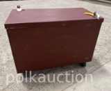 1664-STEEL BLACK POWDER/GUN POWDER STORAGE CABINET ***NO SHIPPING AVAILABLE***