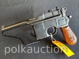 794-MAUSER BROOMHANDLE SEMI AUTO PISTOL 9mm (SN#  639897)