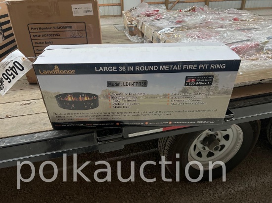456 - 36" ROUND METAL FIRE PIT RING