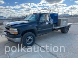 1028 - (2002) CHEVY 3500 DURAMAX DIESEL TRUCK (SN# 1GBJC34122F153449)