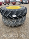 273 - (2) 18.4 - 38 TIRES ON RIMS