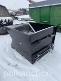 629 - 1.5 CY SKID STEER HOPPER WITH FORK POCKETS