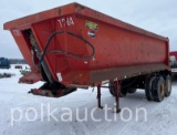 743 - (1989) HILBILT MONGOOSE 20' HYDRAULIC DUMP TRAILER (VIN# 1H9A1E3A4K1015087)