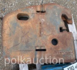 8382 - (3) NEW HOLLAND WEIGHTS (SOLD x $)