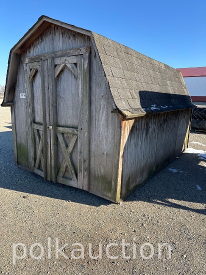 387 - 8x12 WOODEN STORAGE BUILDING