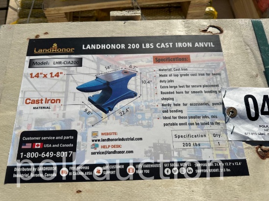 447 - 200# CAST IRON ANVIL