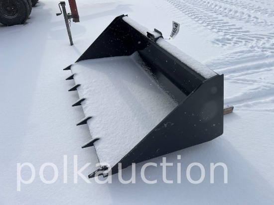 665 - 66" SKID STEER BUCKET w/TEETH