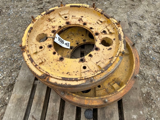 9599 - (2) MINNEAPOLIS MOLINE CAST CENTER HUBS