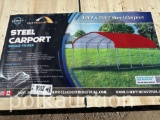 9502 - 12' x 20' STEEL CARPORT