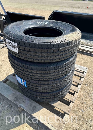 10638 - (4) NEW ST235/80R15 RADIAL TRAILER TIRES