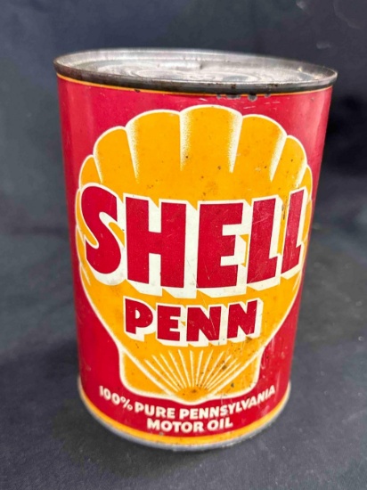 SHELL PENN QUART CAN - EMPTY