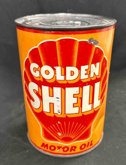 GOLDEN SHELL QUART CAN - EMPTY