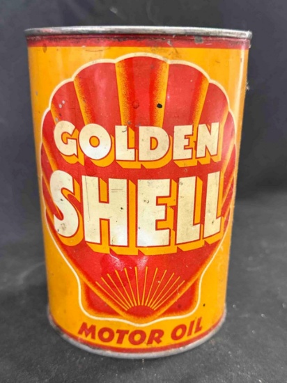GOLDEN SHELL QUART CAN - EMPTY