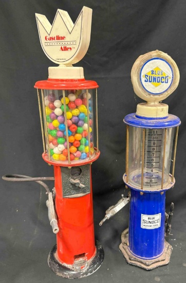 MINI PUMP REPLICAS - BLUE SUNOCO & GASOLINE ALLEY