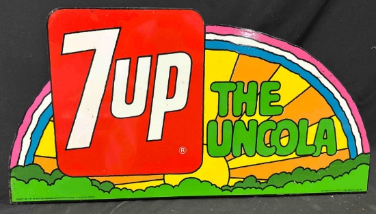 7up THE UNCOLA TIN SIGN - 12" x 24"