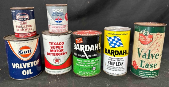 BARDAHL & MISC. CANS - SOME ARE FULL
