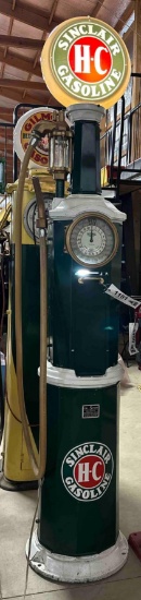 NATIONAL MODEL 80 APEX SINCLAIR S-C GAS PUMP - REPOP GLOBE - 98"