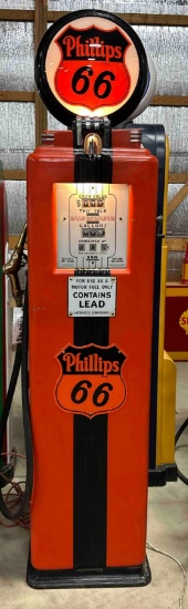 ERIE MODEL 90 PHILLIPS 66 GAS PUMP - REPOP GLOBE - 82" 