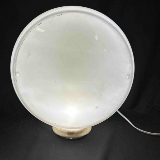 GLASS GAS PUMP GLOBE - NO LENSES - 13.5"